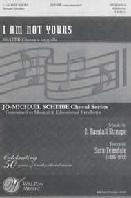 I Am Not Yours SSATBB choral sheet music cover Thumbnail